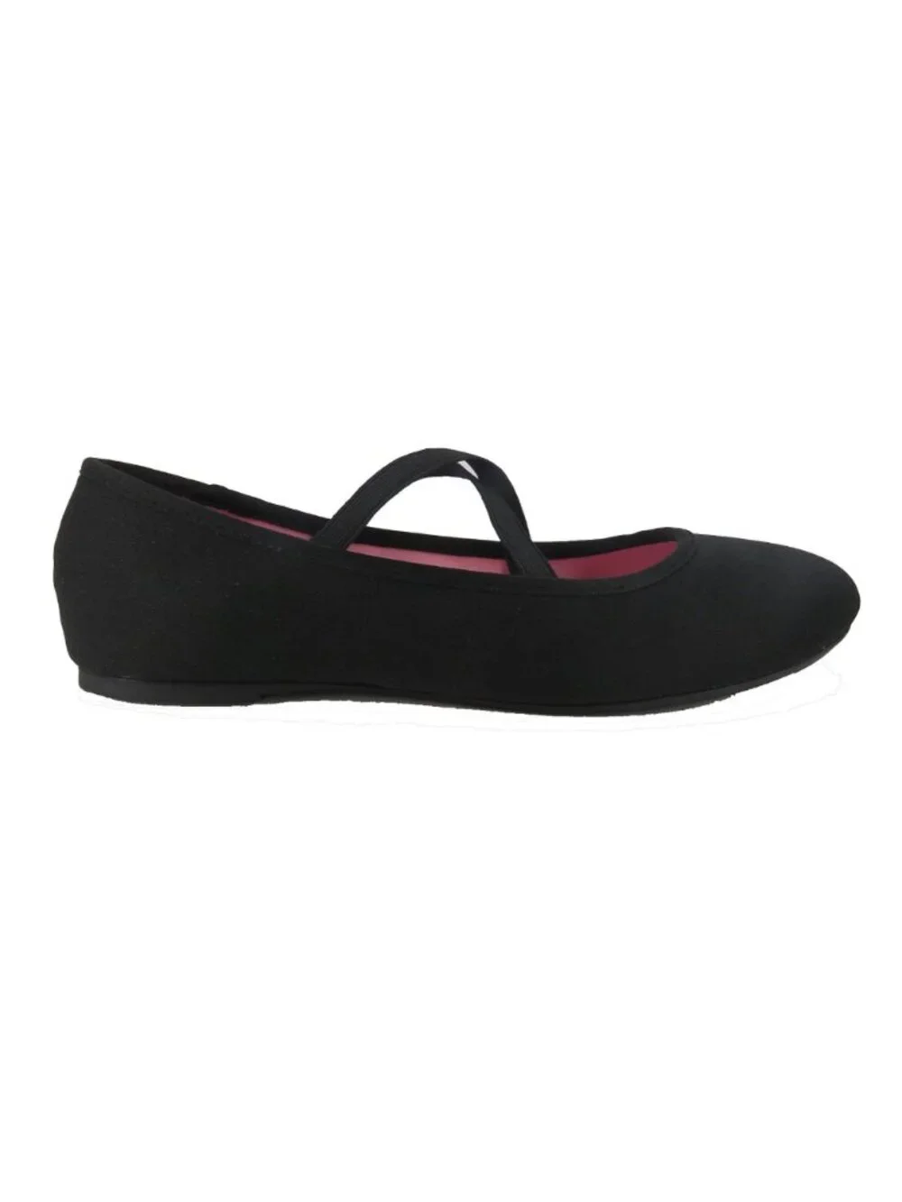 Wonder Nation Infant Size 7 Flats Criss Cross Straps Black Ballet Style Shoes